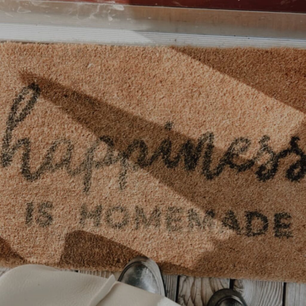 Reminder vor der Haustüre - happiness is homemade
