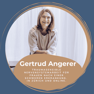 Autorenkasten Gertrud Angerer traumasensible Nervensystemarbeit nach Krebs