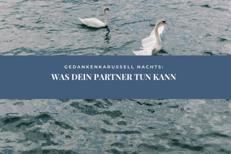 2 Schwäne am See - Wenn die Angst laut ist: Was dein Partner tun kann